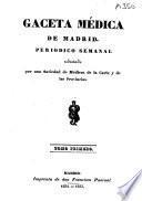 Gaceta médica de Madrid