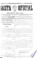Gaceta oficial de la República de Cuba