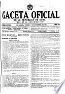 Gaceta oficial de la República de Cuba