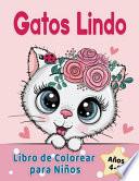 Gatos Lindo Libro de Colorear para Niños de 4 a 8 años