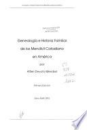 Genealogía e historia familiar de los Mendívil Catadiano en America