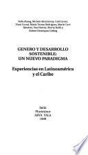 Género y desarrollo sostenible: un nuevo paradigma