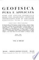 Geofisica Pura E Applicata