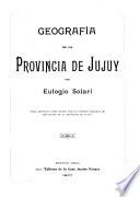 Geografía de la provincia de Jujuy