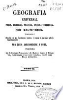 Geografía universal física, histórica, política antigua y moderna: (467 p., [7] h. de grab.)