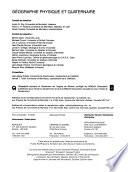 Géographie Physique Et Quaternaire