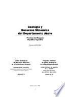 Geología y recursos minerales del Departamento Añelo, Provincia del Neuquén, República Argentina