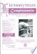 Gieronymus Complutensis El mundo de la Traduccion