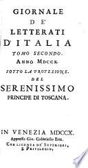 Giornale de'letterati d'Italia