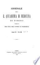 Giornale della Accademia di medicina di Torino