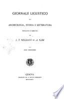 Giornale ligustico di archeologia, storia e letteratura