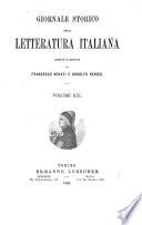 Giornale storico della letteratura italiana