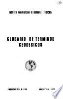 Glosario de términos geodésicos