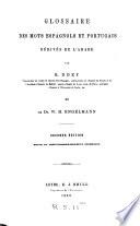 Glossaire des mots espagnols et portugais dérivés de l'arabe
