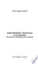 Gobernabilidad y democracia en El Salvador