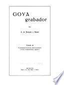 Goya, grabador