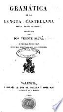 Gramática de la lengua castellana