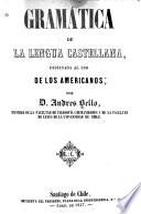 Gramática de la lengua castellana