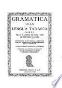 Gramática de la lengua tarasca