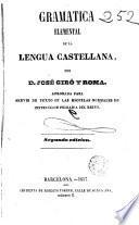 Gramatica elemental de la lengua castellana
