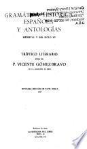 Gramática histórica española y antologías medieval y del siglo XV