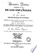 Gramática italiana adaptada al uso de los españoles