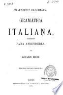 Gramática italiana y método para aprenderla