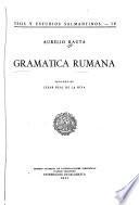 Gramática rumana