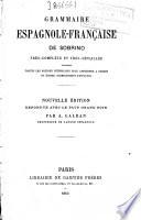 Grammaire espagnole-française de Sobrino
