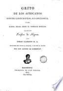 Grito de los africanos contra los europeos, sus opresores