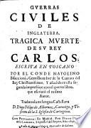 Guerras civiles de Inglaterra, tragica muerte de su rey Carlos