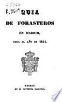 Guía de forasteros en Madrid