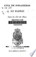 Guía de forasteros en Madrid para el año de 1821