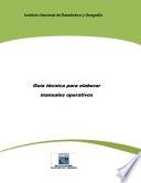 Guía técnica para elaborar manuales operativos