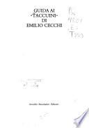 Guida ai Taccuini di Emilio Cecchi
