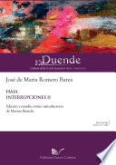 Haia. Interrupciones II