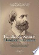Hanslick im Kontext / Hanslick in Context