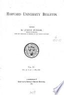 Harvard University Bulletin