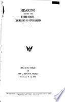 Hearing Before the United States Commission on Civil Rights