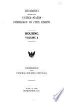 Hearings ... Housing