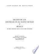 Hechos de los españoles en el nuevo mundo y México