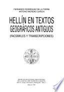 Hellín en textos geográficos antiguos