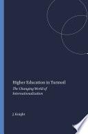 Higher Education in Turmoil