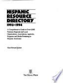Hispanic Resource Directory, 1992-1994