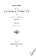 Histoire de la langue roumaine