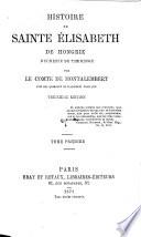 Histoire de Sainte Elisabeth de Hongrie, Duchesse de Thuringe