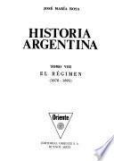 Historia argentina: El régimen (1878-1895)