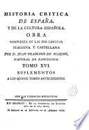 Historia critica de España, y de la cultura española, 16