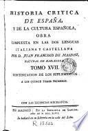 Historia critica de España y de la cultura española, 17
