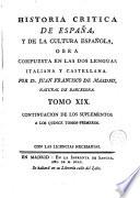 Historia critica de España, y de la cultura española, 19